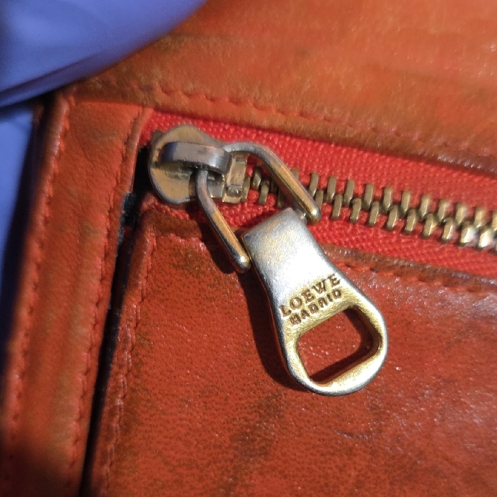 Loewe Madrid Brown Leather Snap Wallet – 7.5 x 3.5-inch Luxury Vintage Wallet - Picture 15 of 16